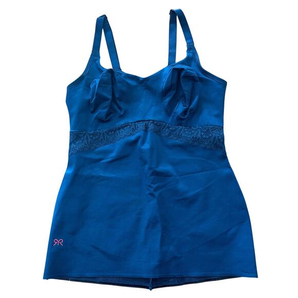 Ruby Ribbon Lace Cami Teal Style 3024 Size 36 - Picture 1 of 6